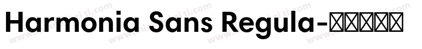 Harmonia Sans Regula字体转换